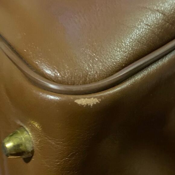 Vintage Etienne Aigner Leather Purse Handbag Brown Leather Strap Old School LOGO - Picture 7 of 11